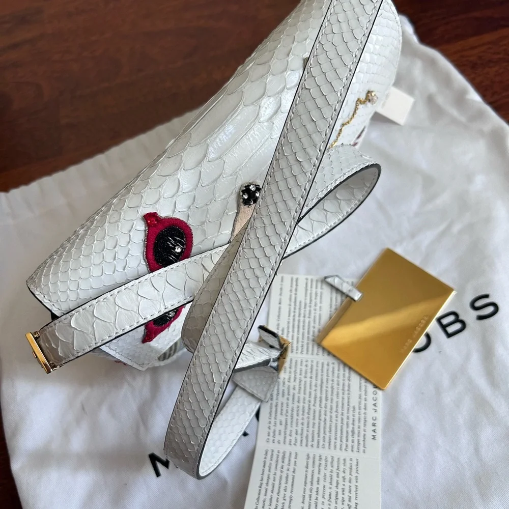 NWT The Marc Jacobs Embroidery Opulent Python Handbag -Read Description- - Picture 14 of 17